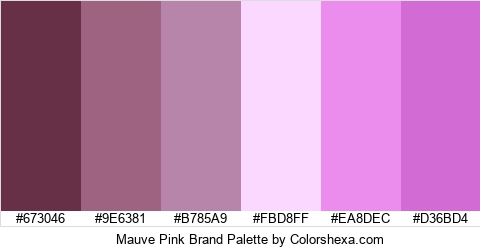 Mauve Pink Brand Colors Logo