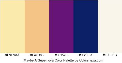 Maybe A Supernova Color Colors Logo