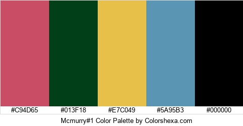 Mcmurry#1 Color Colors Logo