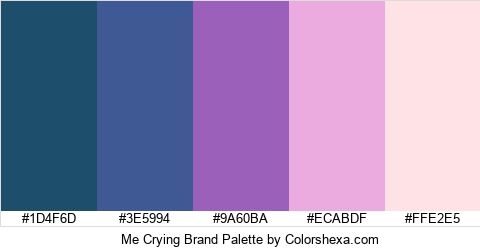 Me Crying Brand Colors Logo