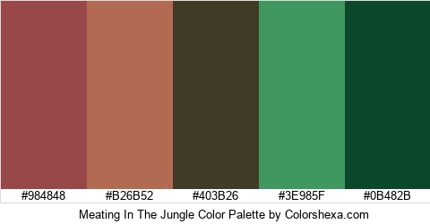 Meating In The Jungle Color Colors Logo