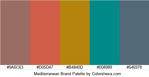 Mediterranean Brand Colors Logo