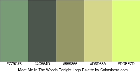Meet Me In The Woods Tonight Logo Colors Logo