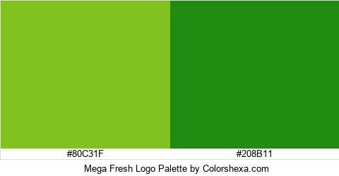 Mega Fresh Logo Colors Logo