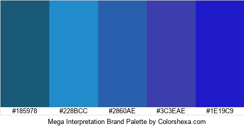 Mega Interpretation Brand Colors Logo