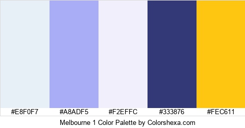 Melbourne 1 Color Colors Logo