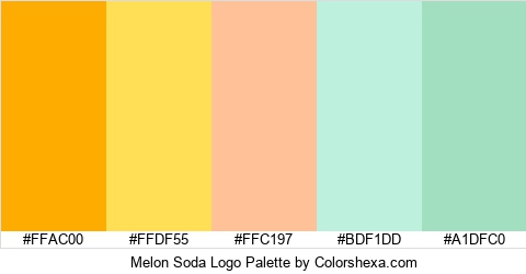 Melon Soda Logo Colors Logo