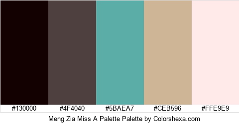 Meng Zia Miss A Palette Colors Logo