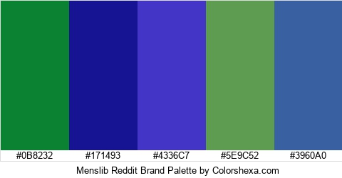 Menslib Reddit Brand Colors Logo