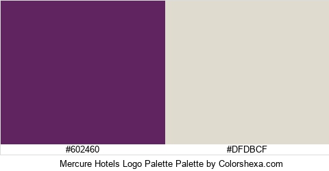 Mercure Hotels Logo Palette Colors Logo