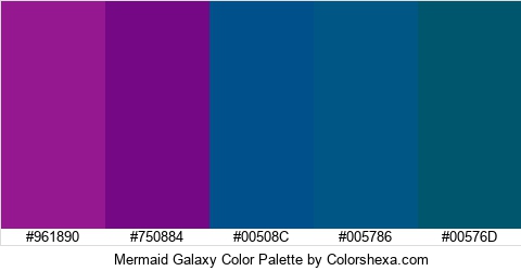 Mermaid Galaxy Color Colors Logo