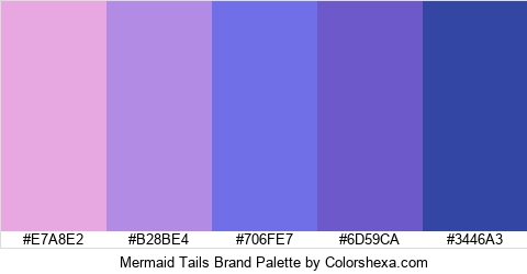 Mermaid Tails Brand Colors Logo