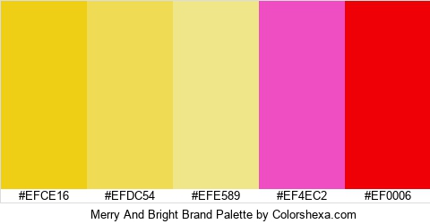 Merry And Bright Brand Colors Logo