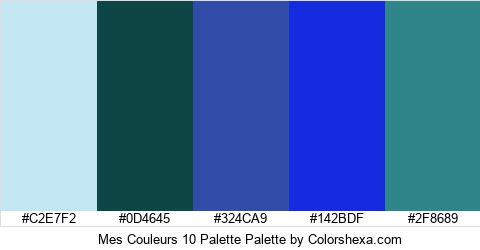 Mes Couleurs 10 Palette Colors Logo