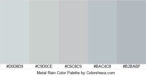 Metal Rain Color Colors Logo