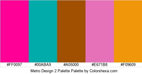 Metro Design 2 Palette Colors Logo