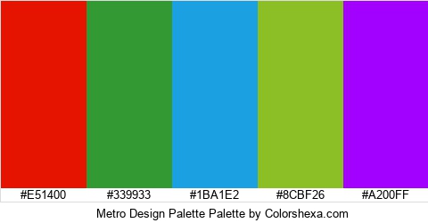 Metro Design Palette Colors Logo