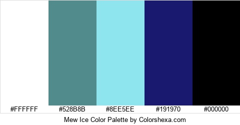 Mew Ice Color Colors Logo
