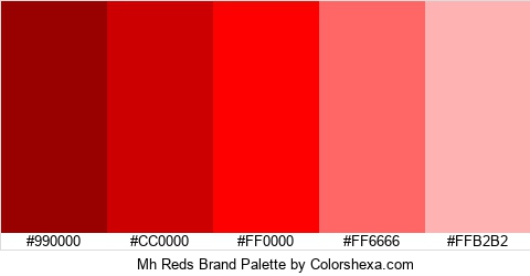 Mh Reds Brand Colors Logo