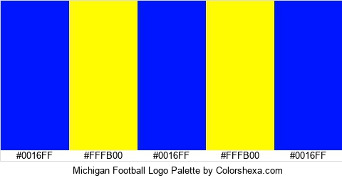 Michigan Football Logo Colors Logo