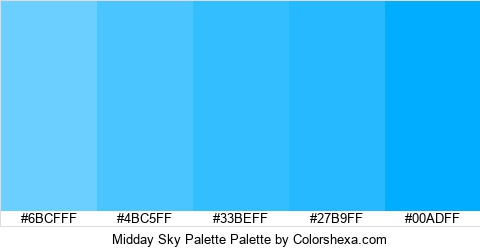 Midday Sky Palette Colors Logo
