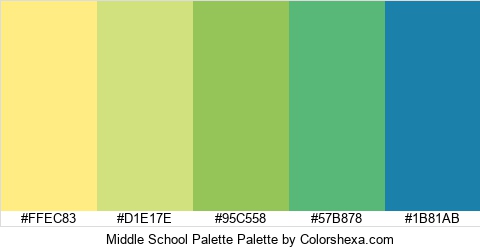 Middle School Palette Colors Logo