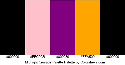 Midnight Crusade Palette Colors Logo