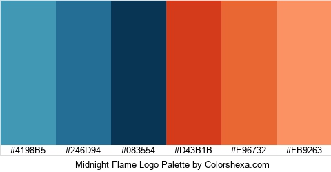 Midnight Flame Logo Colors Logo