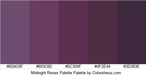 Midnight Roses Palette Colors Logo