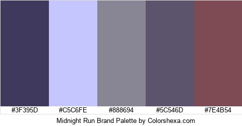 Midnight Run Brand Colors Logo