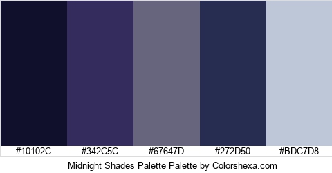 Midnight Shades Palette Colors Logo