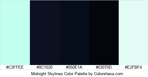 Midnight Skylines Color Colors Logo