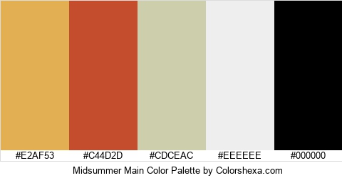Midsummer Main Color Colors Logo