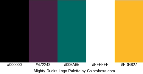 Mighty Ducks Logo Colors Logo