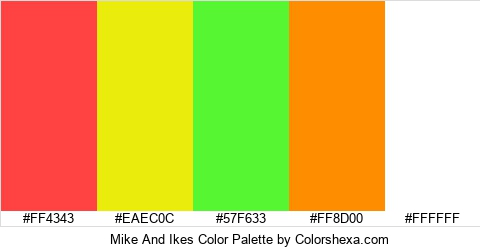 Mike And Ikes Color Colors Logo