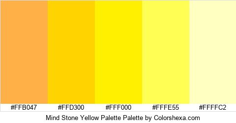 Mind Stone Yellow Palette Colors Logo