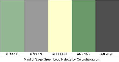 Mindful Sage Green Logo Colors Logo