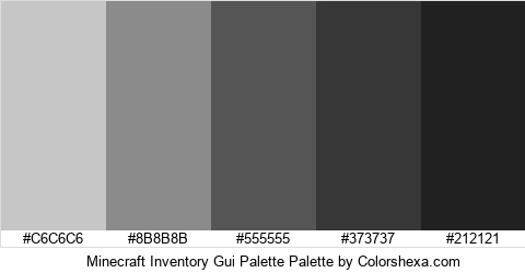 Minecraft Inventory Gui Palette Colors Logo
