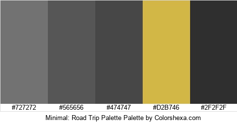 Minimal: Road Trip Palette Colors Logo