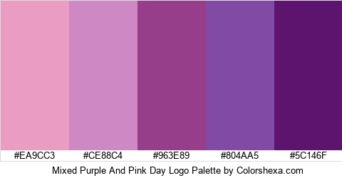 Mixed Purple And Pink Day Logo Colors Logo