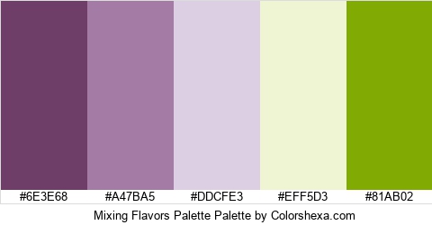 Mixing Flavors Palette Colors Logo