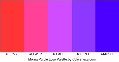 Mixing Purple Logo Colors Logo