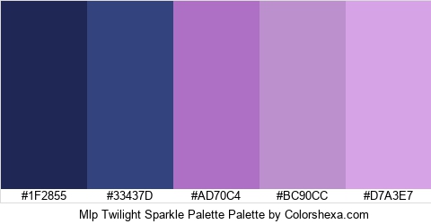 Mlp Twilight Sparkle Palette Colors Logo