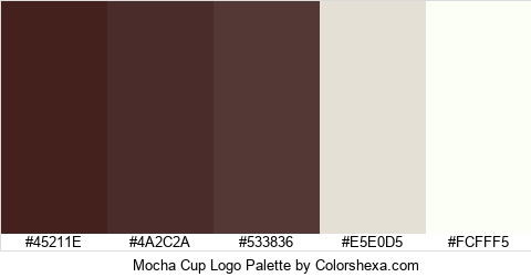 Mocha Cup Logo Colors Logo