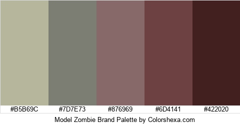 Model Zombie Brand Colors Logo