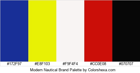 Modern Nautical Brand Colors Logo
