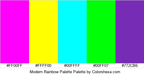 Modern Rainbow Palette Colors Logo