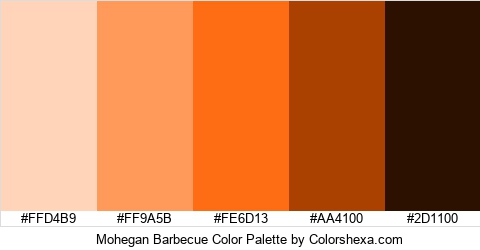 Mohegan Barbecue Color Colors Logo