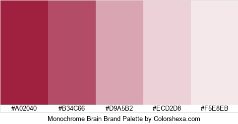 Monochrome Brain Brand Colors Logo