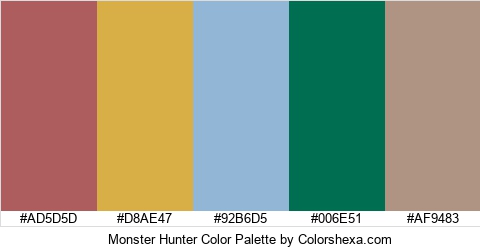 Monster Hunter Color Colors Logo